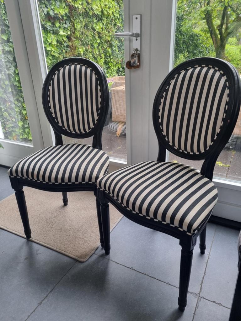 Barok stoelen t.e.a.b., Huis en Inrichting, Ophalen, Zwart, Twee