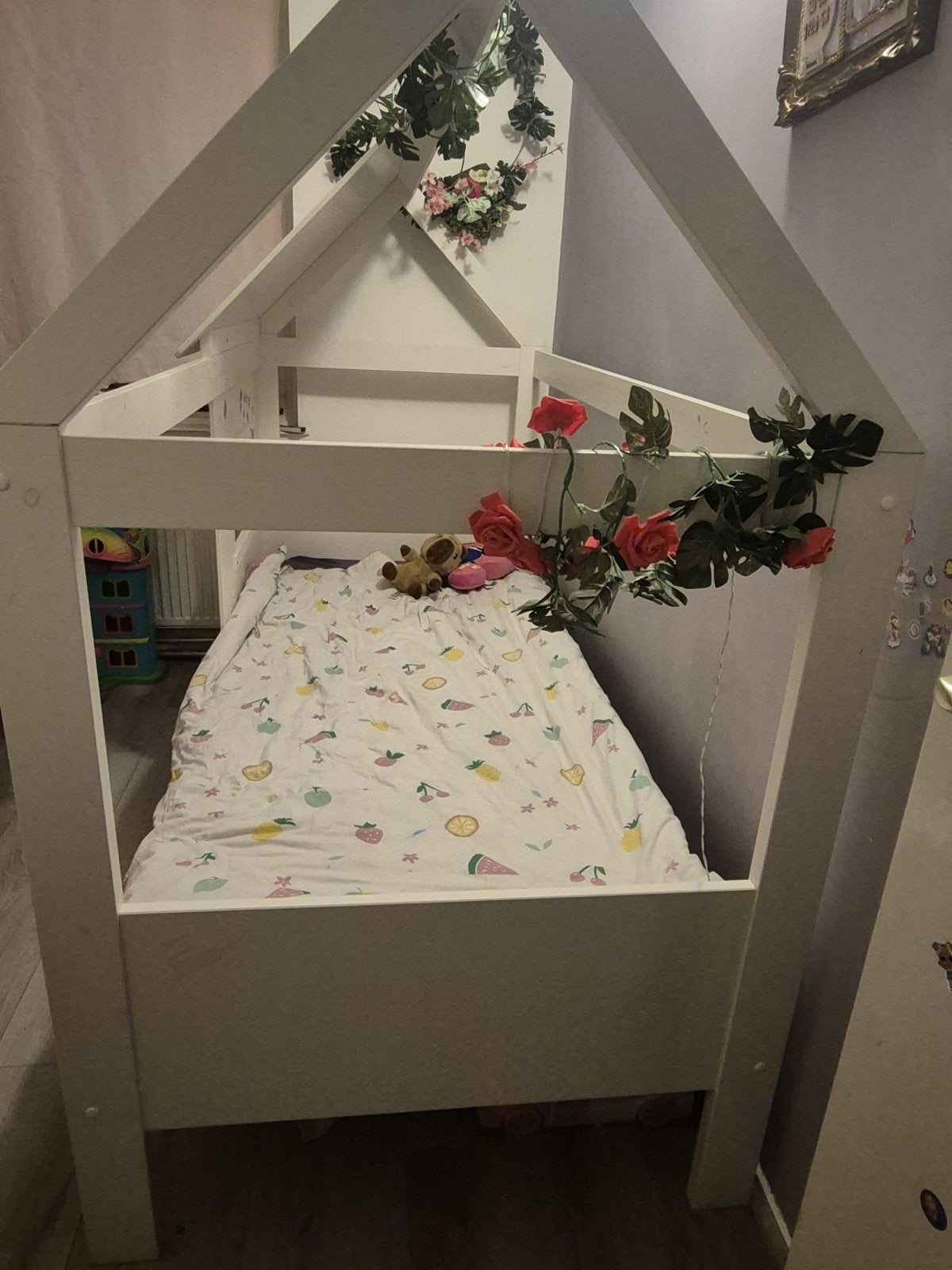Huisbed voor kinderen - Gebruikt, Huis en Inrichting, Ophalen, Gebruikt, 90 cm, Eenpersoons