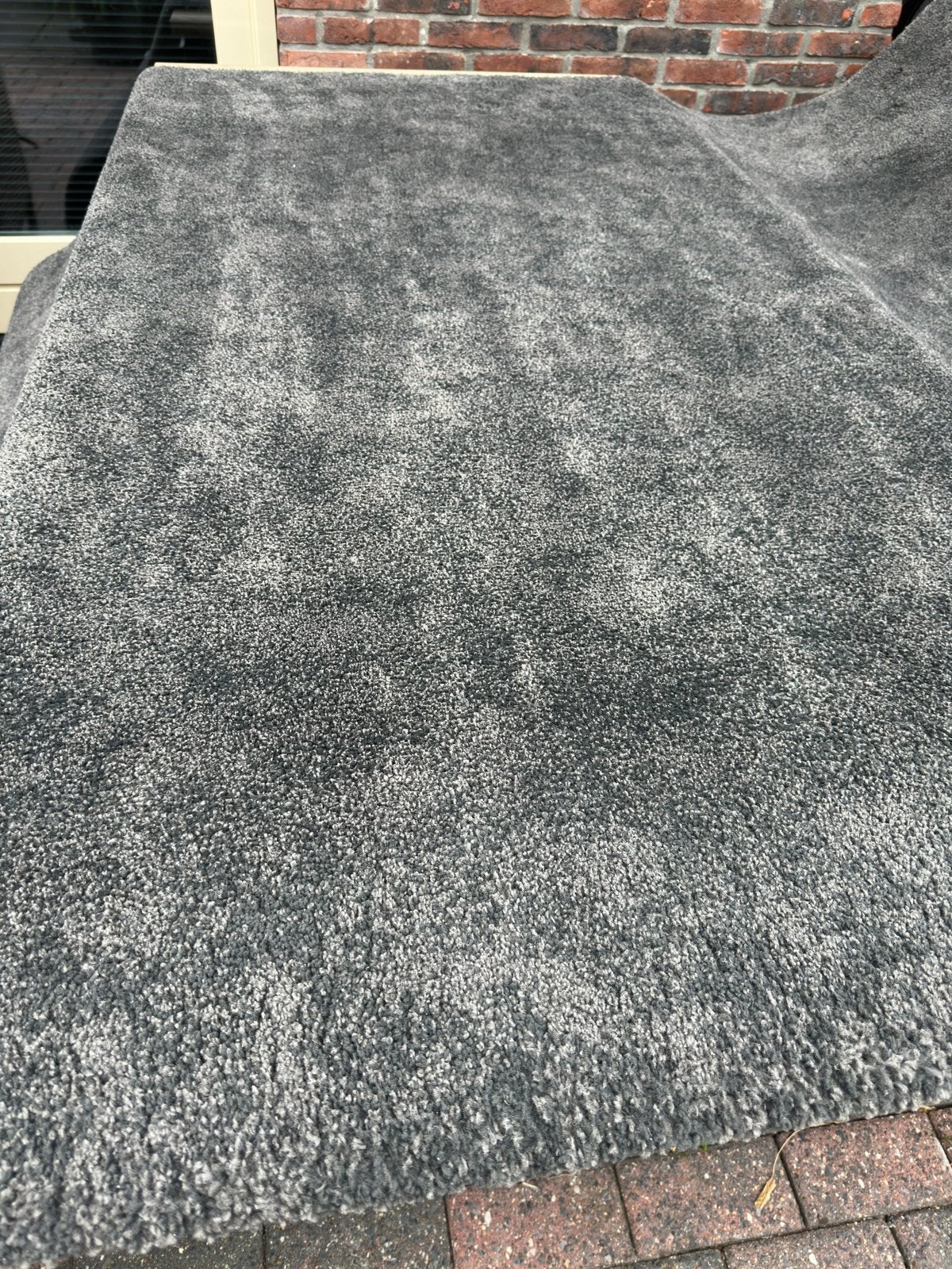Ikea stoense kleed 200x300 grijs zwart, Ophalen, Zo goed als nieuw, Rechthoekig, 200 cm of meer