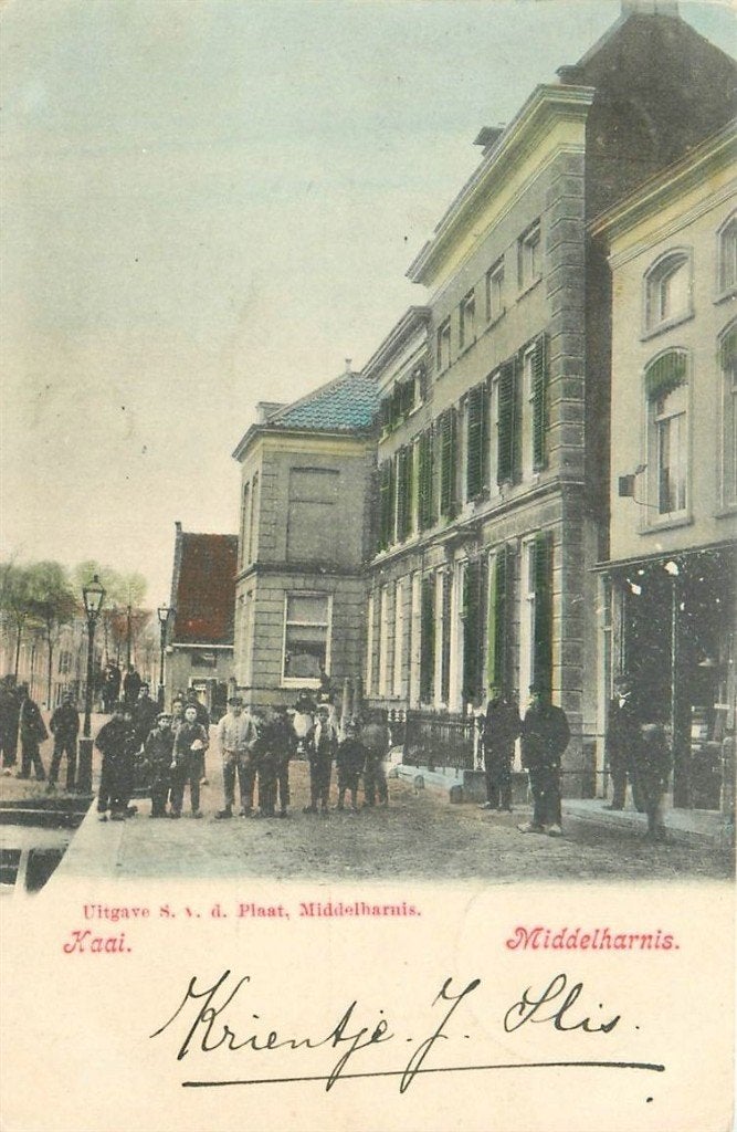 701-155-027 Middelharnis Kaai, Verzenden, Voor 1920, Zuid-Holland
