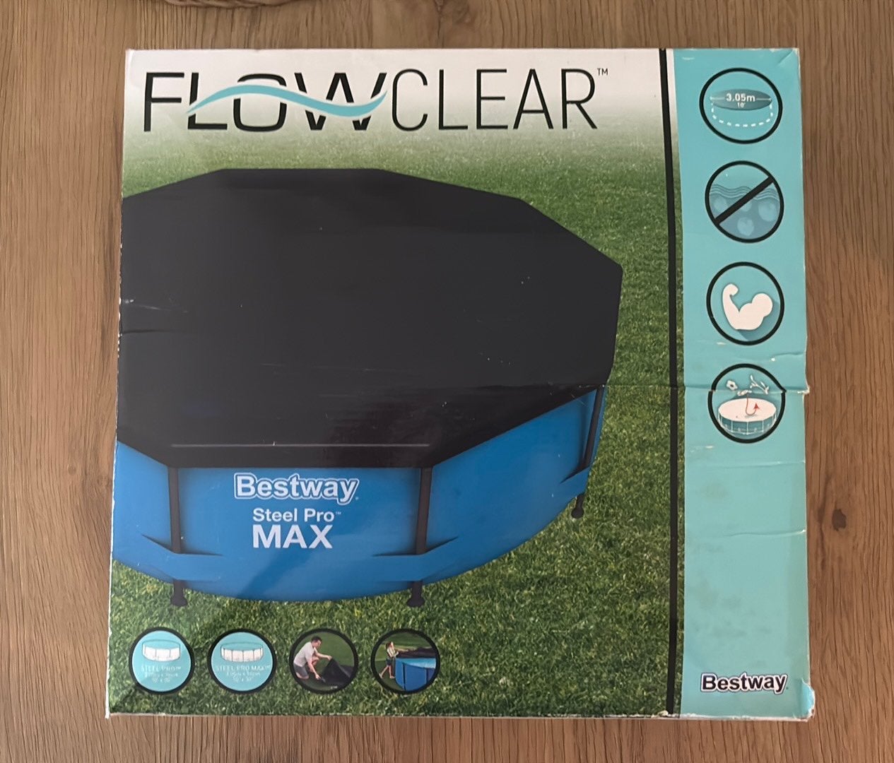 Flowclear zwembadhoes voor steel pro zwembad nieuw!, Ophalen of Verzenden, Nieuw, Afdekzeil