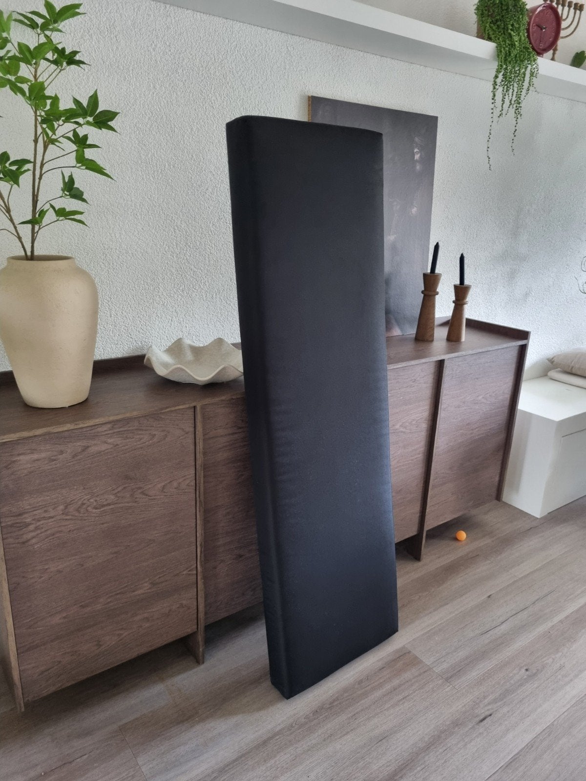Zwart eetbank kussen / zitkussen - 155x40x10 cm, Huis en Inrichting, Stoelen, Ophalen, Zwart, Zo goed als nieuw, Eén