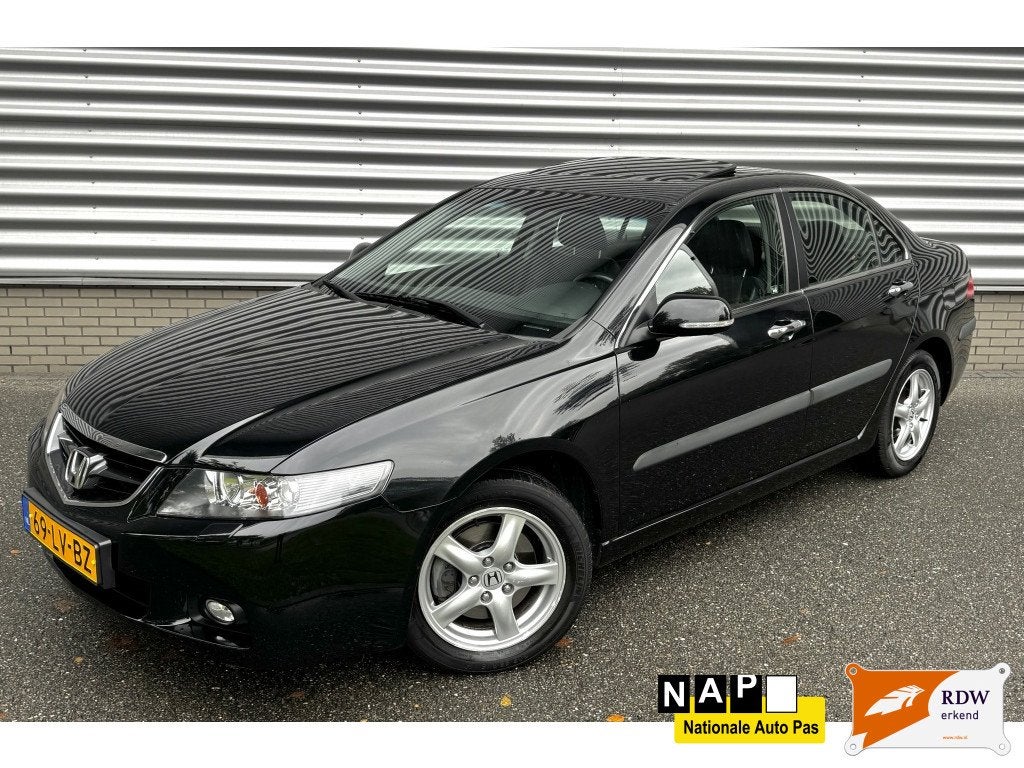 Honda Accord 2.4i Automaat Executive Dakje NAP DEALER OH, Auto's, Automaat, 4 cilinders, Zwart, 2354 cc