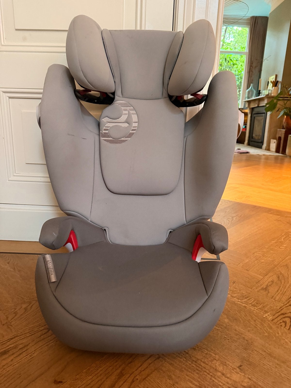 Cybex Solution M-fix autostoel - Grijs, Autogordel of Isofix, Gebruikt, 15 t/m 36 kg, Verstelbare rugleuning