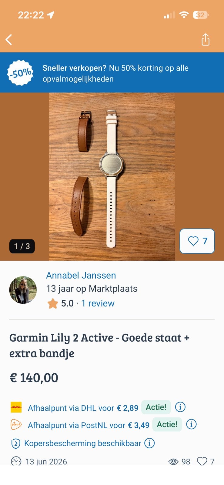 Horloge voor Jeroen, Ophalen of Verzenden, Zo goed als nieuw, Staal, Overige merken