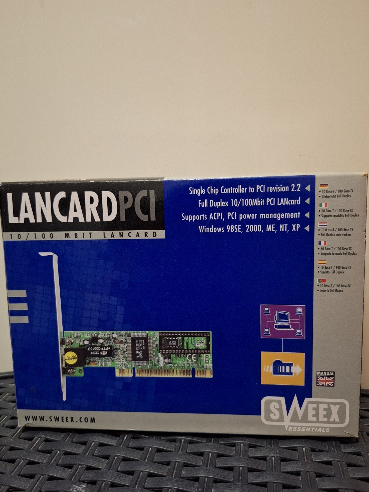 Sweex 10/100 Mbit LAN Card PCI - Nieuw in doos, Computers en Software, Videokaarten, Overige soorten, Nieuw, Ophalen of Verzenden