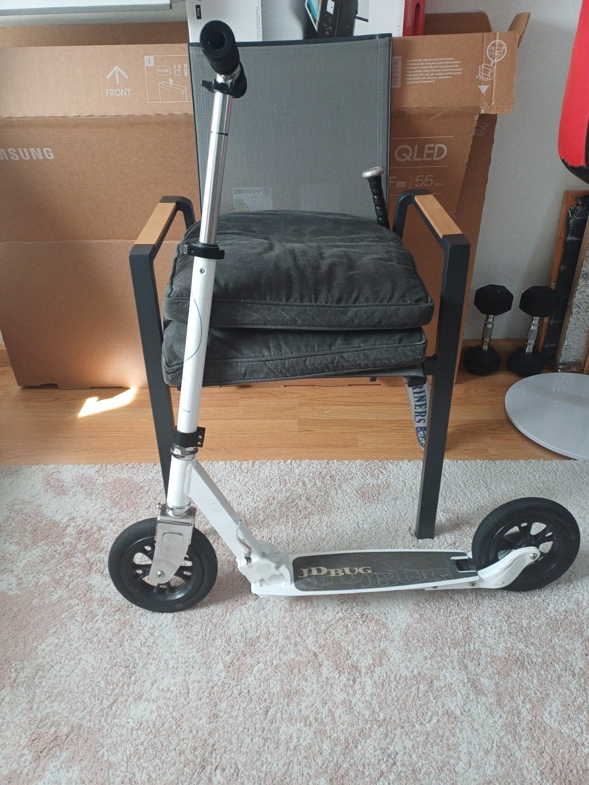 jd bug ms200 opvouwbare volwassenen step met luchtbanden, Fietsen en Brommers, Ophalen of Verzenden, Gebruikt, Gewone step, JD Bug