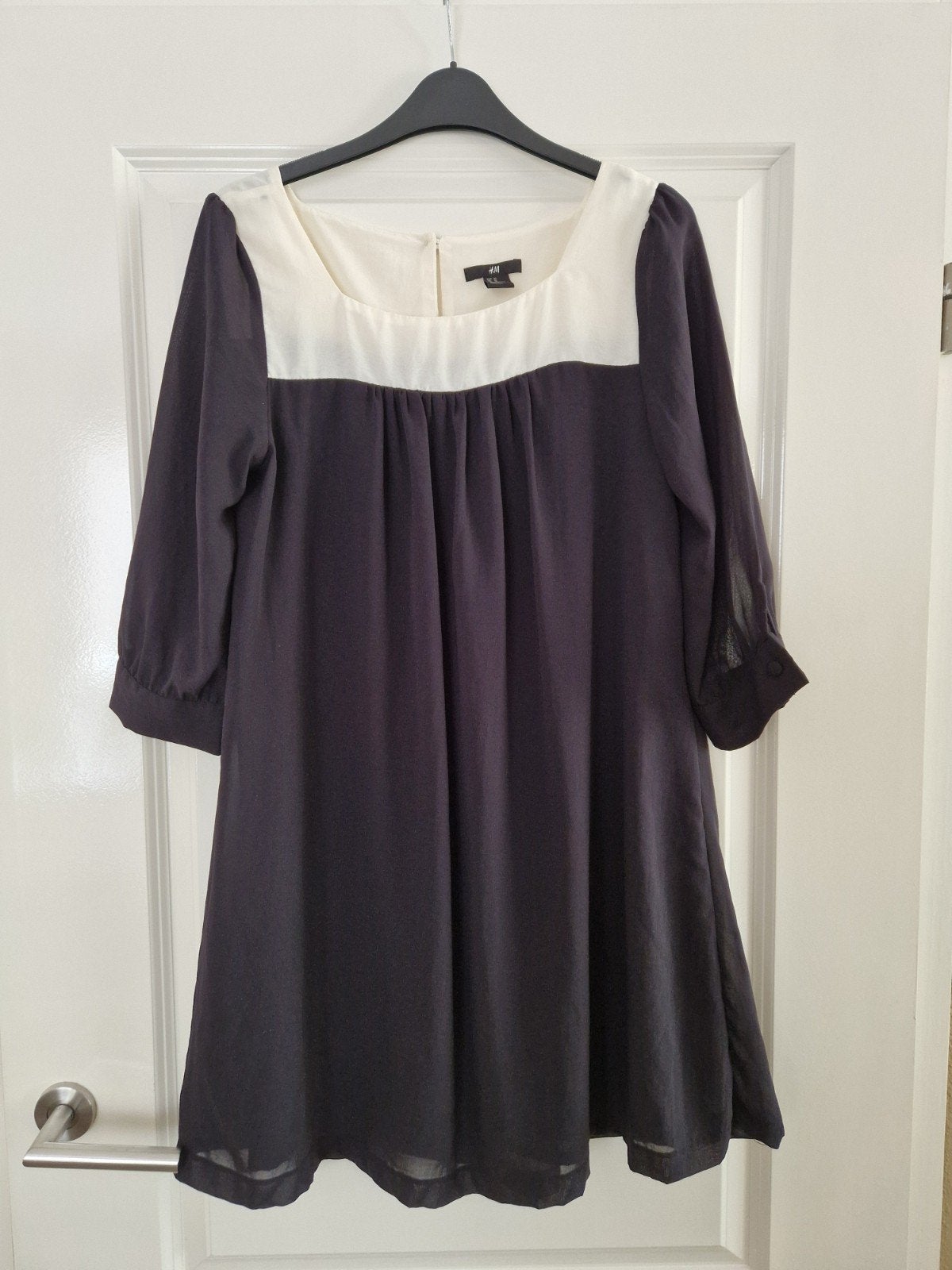 Zwart wijdvallend jurkje maat 40 H&M, Maat 38/40 (M), H&M, Zwart, Ophalen of Verzenden