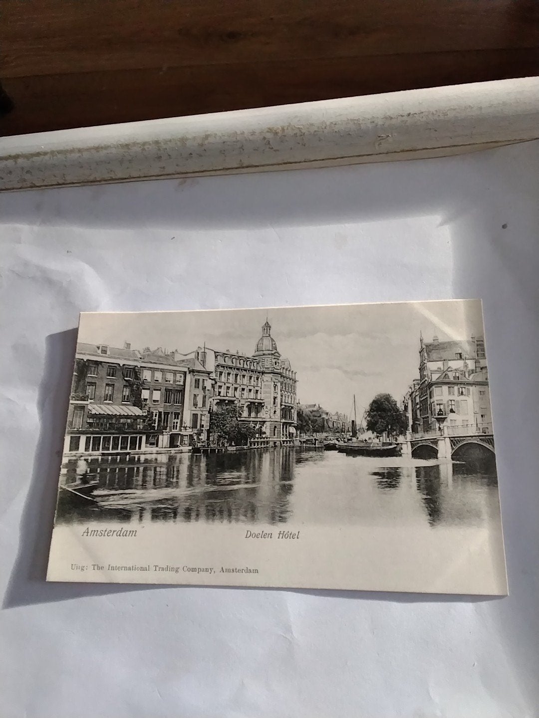 Oude ansichtkaart Amsterdam Doelen Hotel, Ophalen of Verzenden, Voor 1920, Ongelopen, Noord-Holland