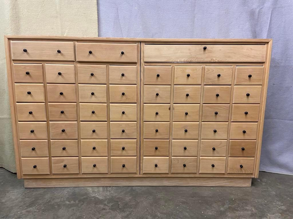 Vintage Apothekerskast met Veel Lades - Hout, Huis en Inrichting, Kasten | Wandmeubels, Gebruikt, Minder dan 150 cm, 25 tot 50 cm
