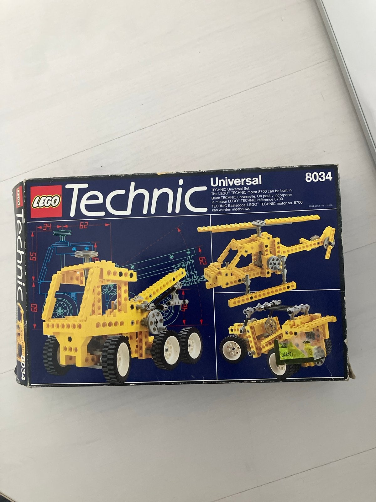 Lego Technic 8034 Universal Set - Vintage Bouwplezier!, Gebruikt, Lego, Ophalen of Verzenden, Complete set