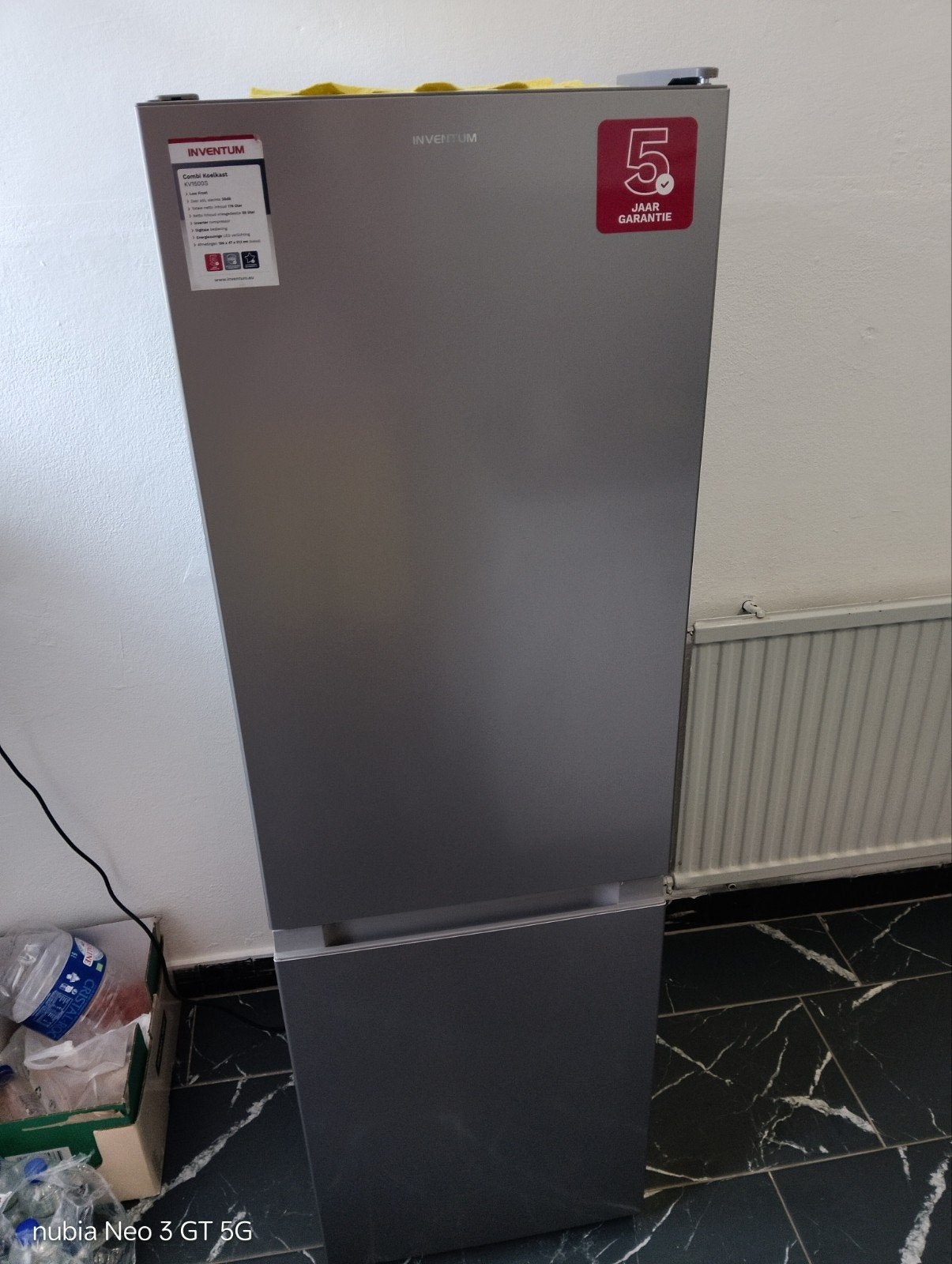 Schade vrij Inventum Koelkast met Vriesvak, 150 tot 200 liter, Ophalen of Verzenden, Zo goed als nieuw, 140 tot 160 cm