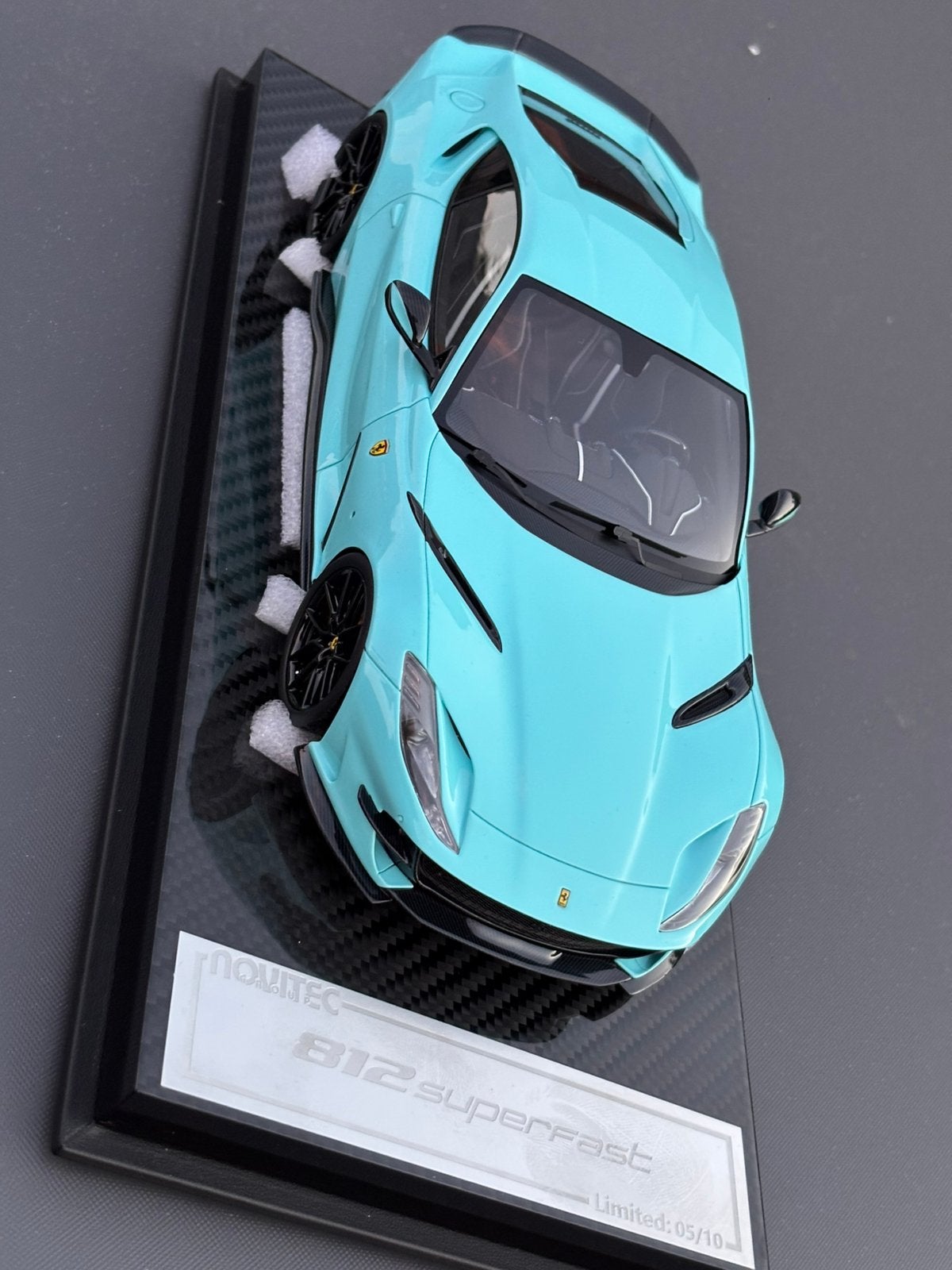 Ferrari 812 Superfast Novitec Tiffany blue DR 1:18 NIEUW, Overige merken, ., Nieuw, Ophalen of Verzenden
