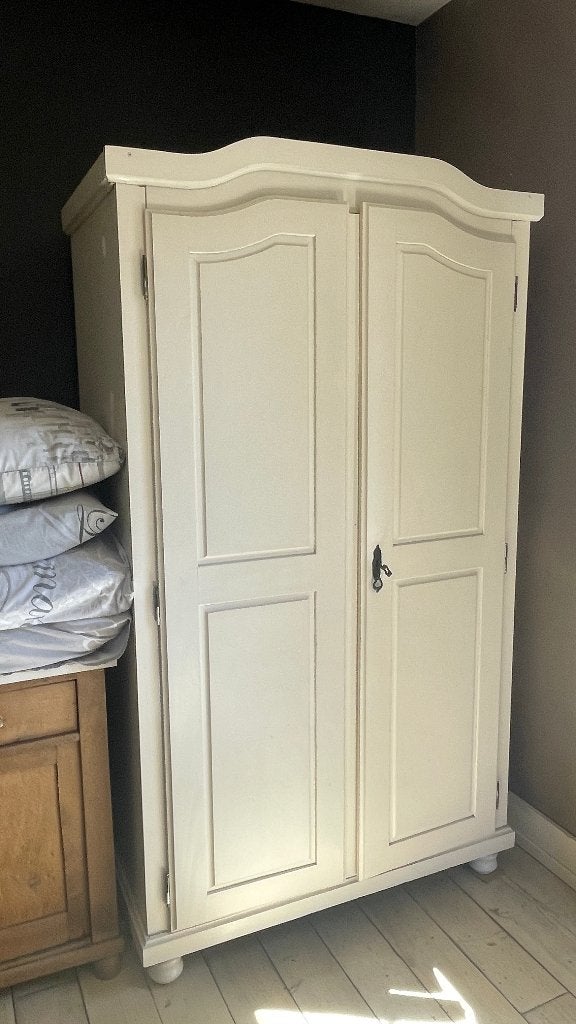 Kledingkast, Huis en Inrichting, Kasten | Kledingkasten, Ophalen, Met deur(en), Gebruikt, 100 tot 150 cm
