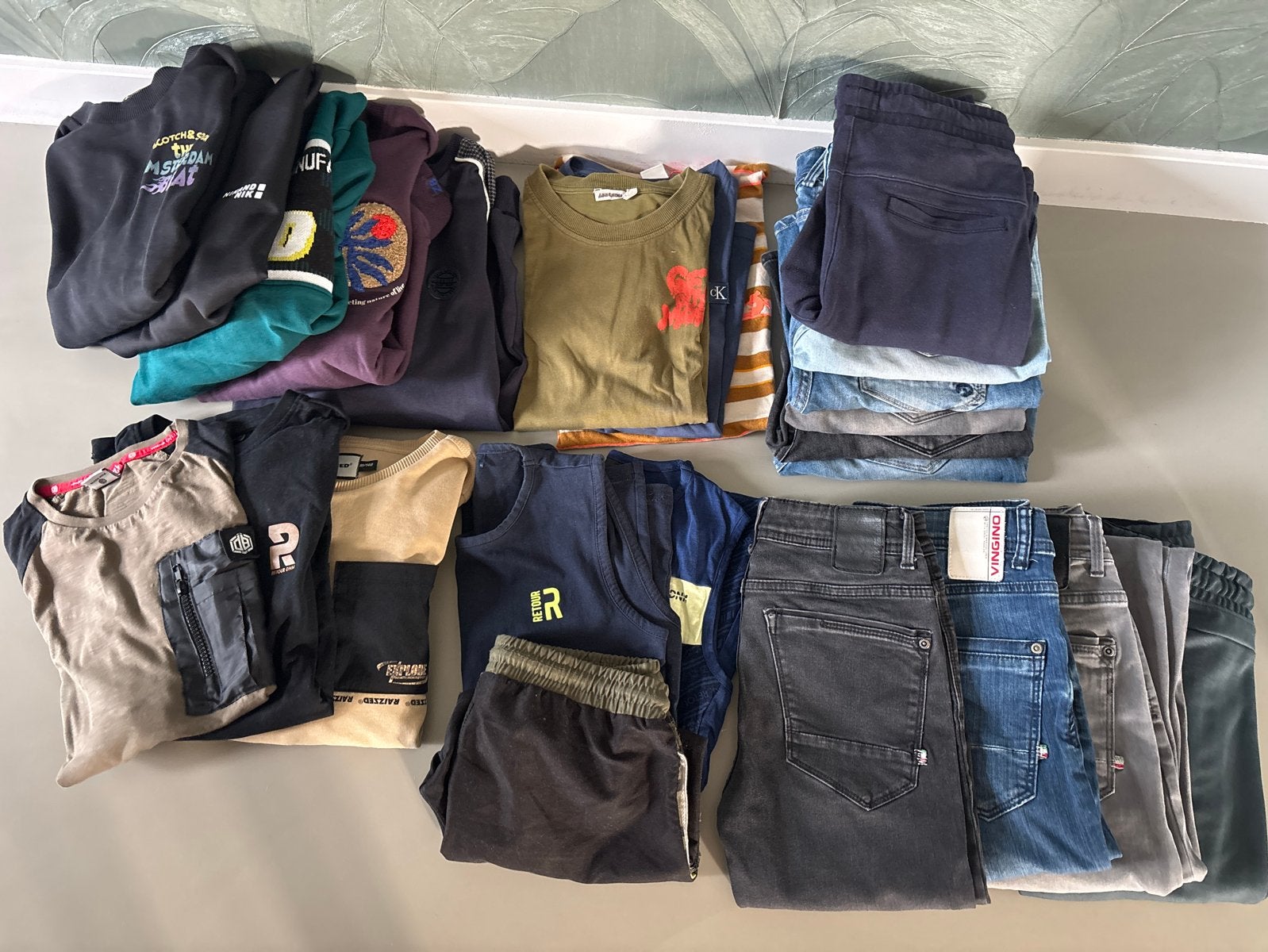 Pakket merkkleding jongen maat 152 (24 stuks), Ophalen of Verzenden, Zo goed als nieuw, Jongen