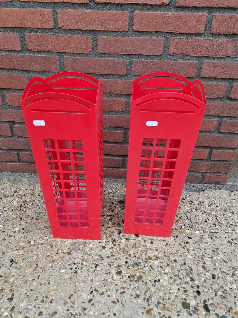 Rode paraplubak 2 stuks, Ophalen of Verzenden, Nieuw