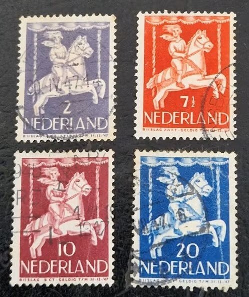 Nederland 1946 - nvph 469-473 - Kinderzegels ( 4 van 5), Ophalen of Verzenden, Na 1940, Gestempeld