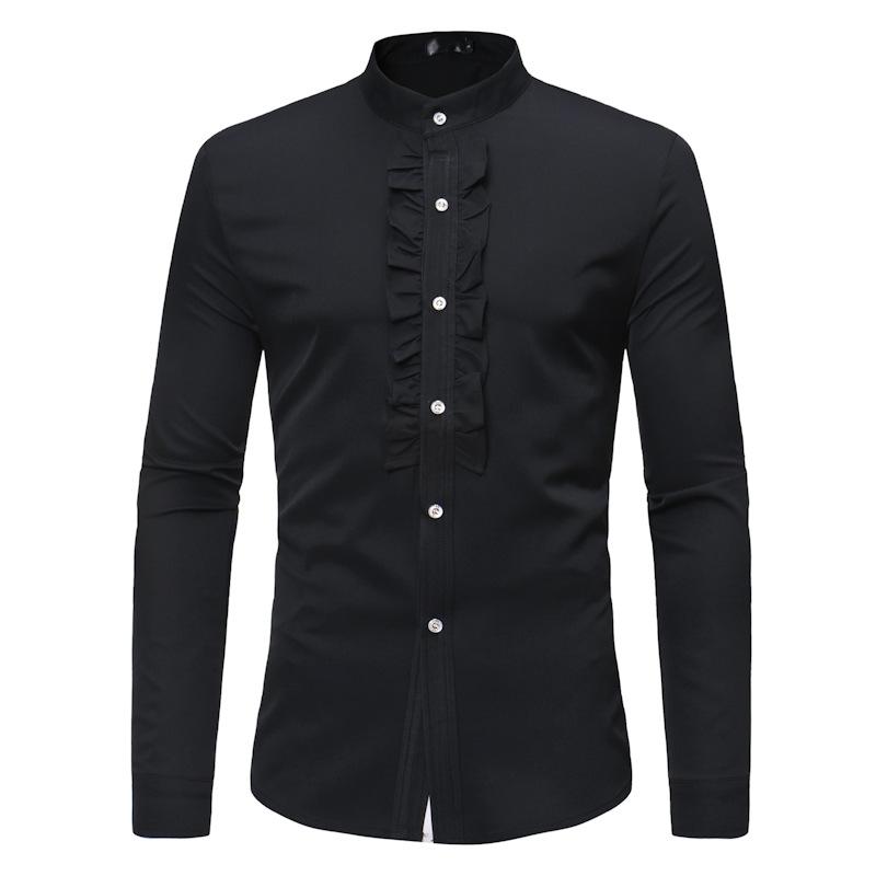 Heren zwart smoking overhemd tuxedo pak hemd mannen bruiloft, Kleding | Heren, Overhemden, Verzenden, Nieuw, Zwart, Overige halswijdtes
