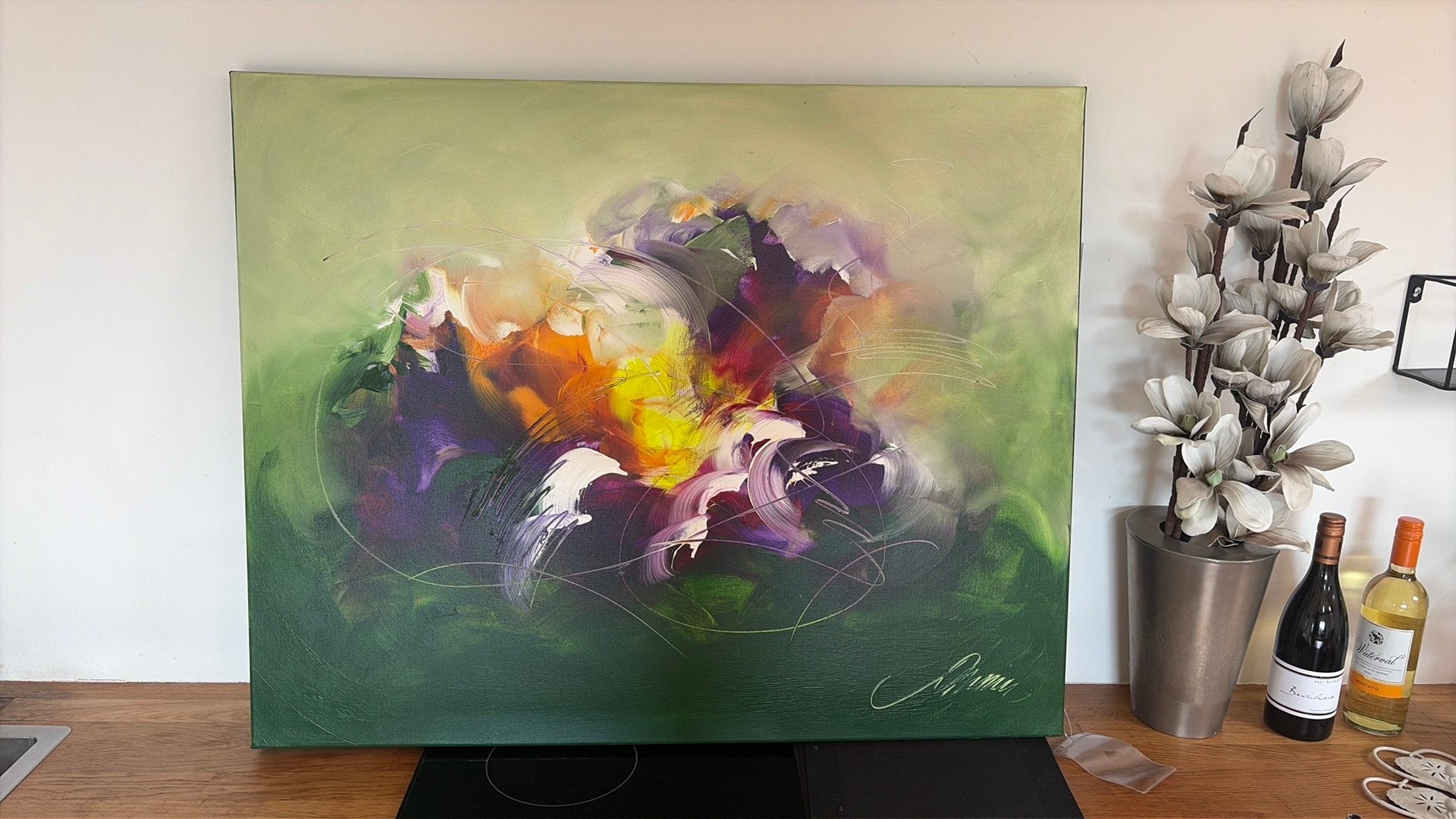 Kunstwerk abstract van Jannic, Ophalen