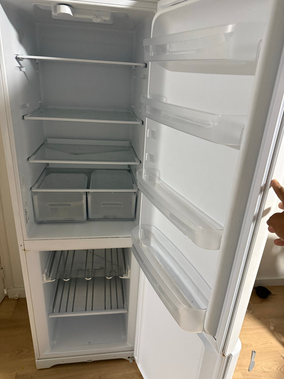 Indesit Koelkast met aparte vriezer - Wit, Ophalen, Gebruikt, 200 liter of meer, 60 cm of meer