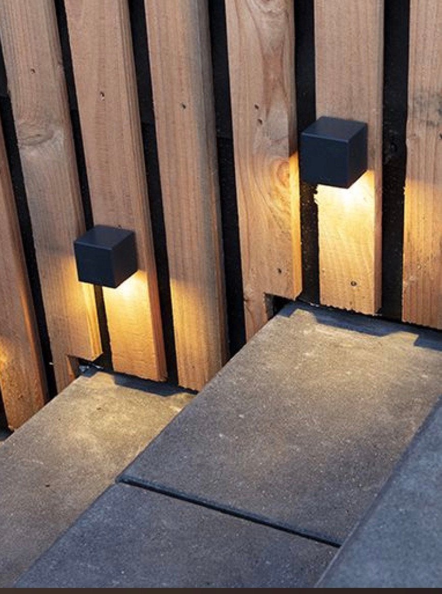 2x Inlite Cubid dark - dark grey, LED, Kunststof, Minder dan 50 watt, Wandlamp, Nieuw
