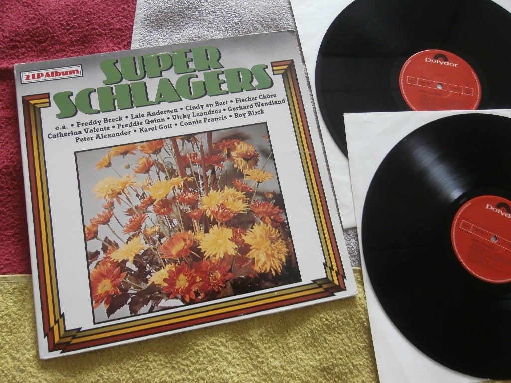2-LP - Super Schlagers - Various Artists., Cd's en Dvd's, Zo goed als nieuw, Dubbel-LP, Schlager, Ophalen of Verzenden