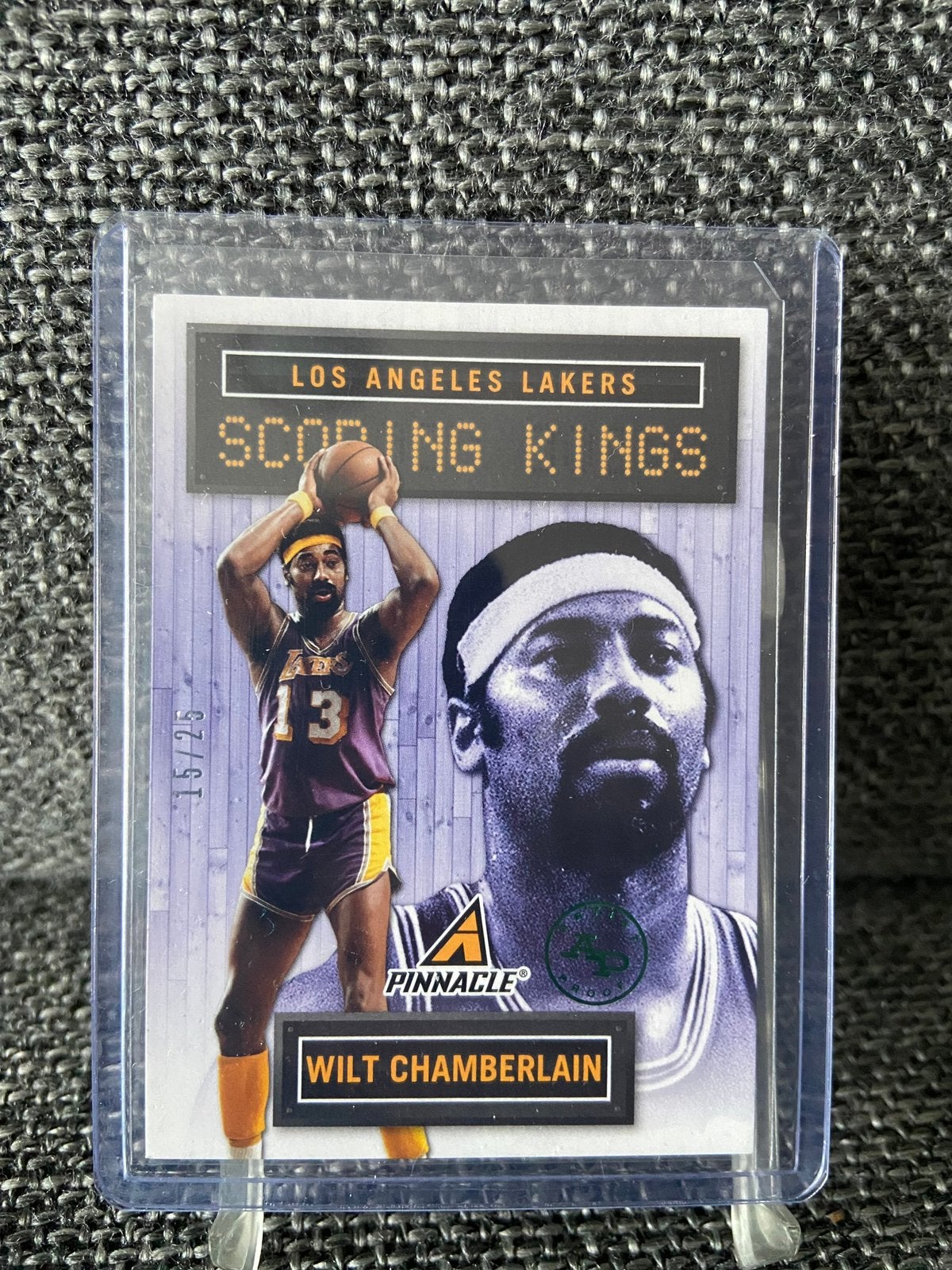 Wilt Chamberlain /25 Los Angeles Lakers Panini NBA card, Ophalen of Verzenden, Zo goed als nieuw, Plaatje