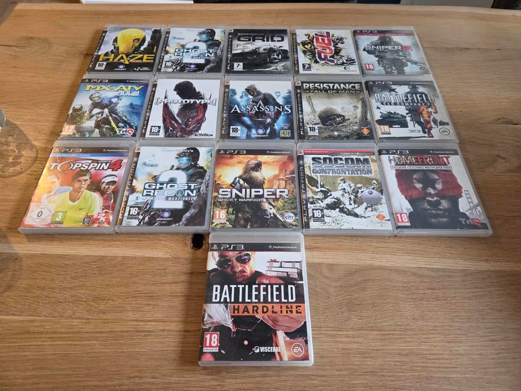 16 playstation 3 games, Spelcomputers en Games, Spelcomputers | Sony PlayStation 3, Ophalen of Verzenden, Zo goed als nieuw, Met 1 controller