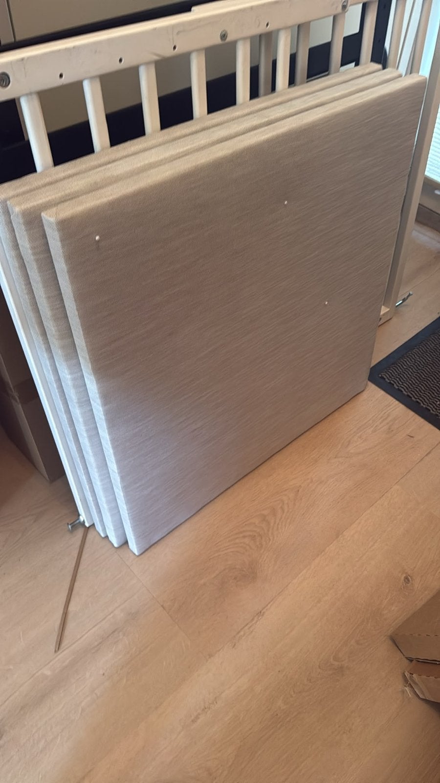 3 stoffen prikborden lichtgrijs IKEA - Gratis ophalen, Ophalen, Gebruikt, Grijs, Textiel