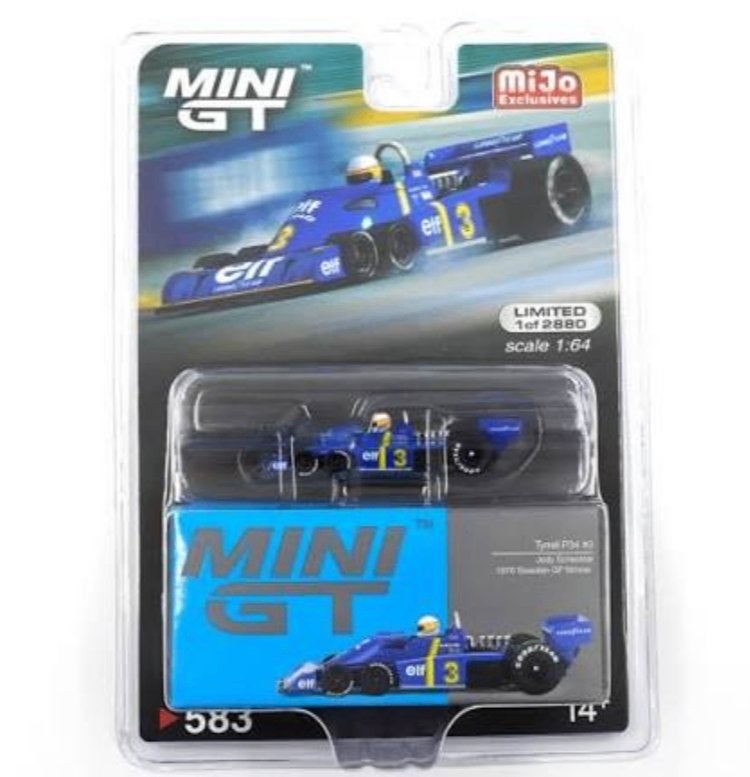 Mini GT Tyrell P34 6-wheeler Jody Scheckter GP (Blister)