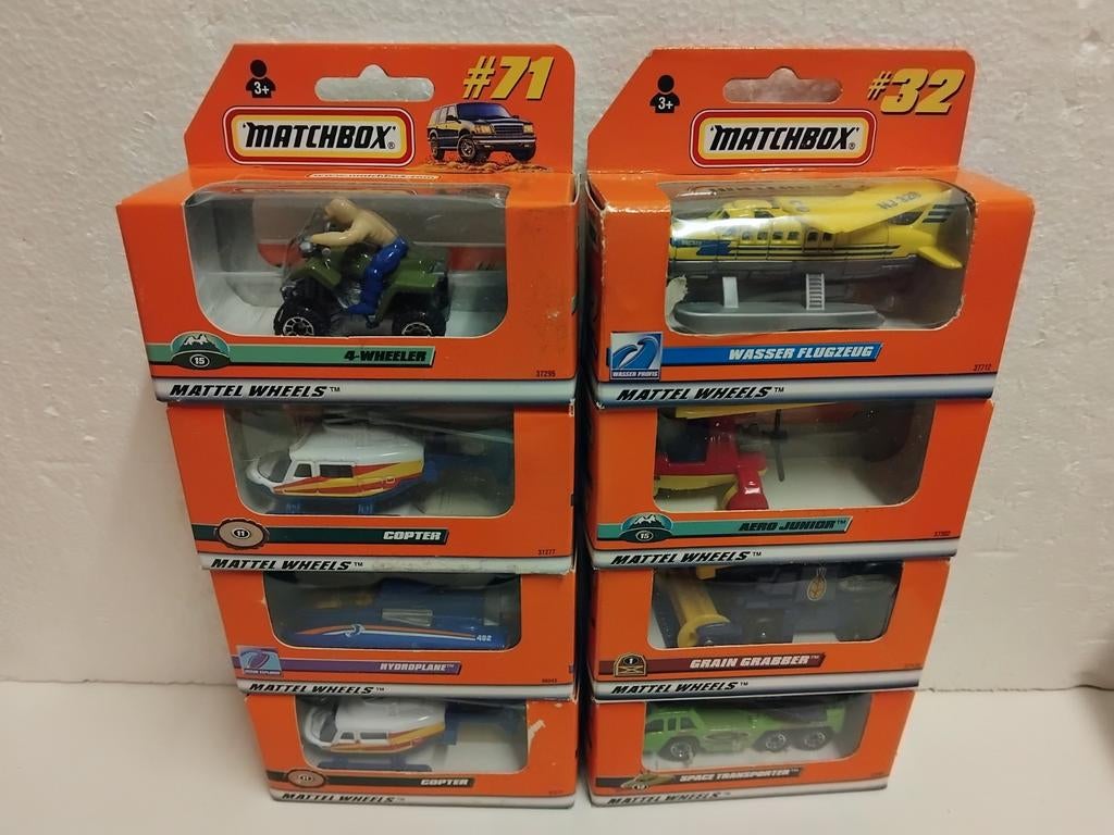 Matchbox 8 st new in box range boxes diverse modellen 3INCH, Ophalen of Verzenden, Zo goed als nieuw, Auto, Matchbox