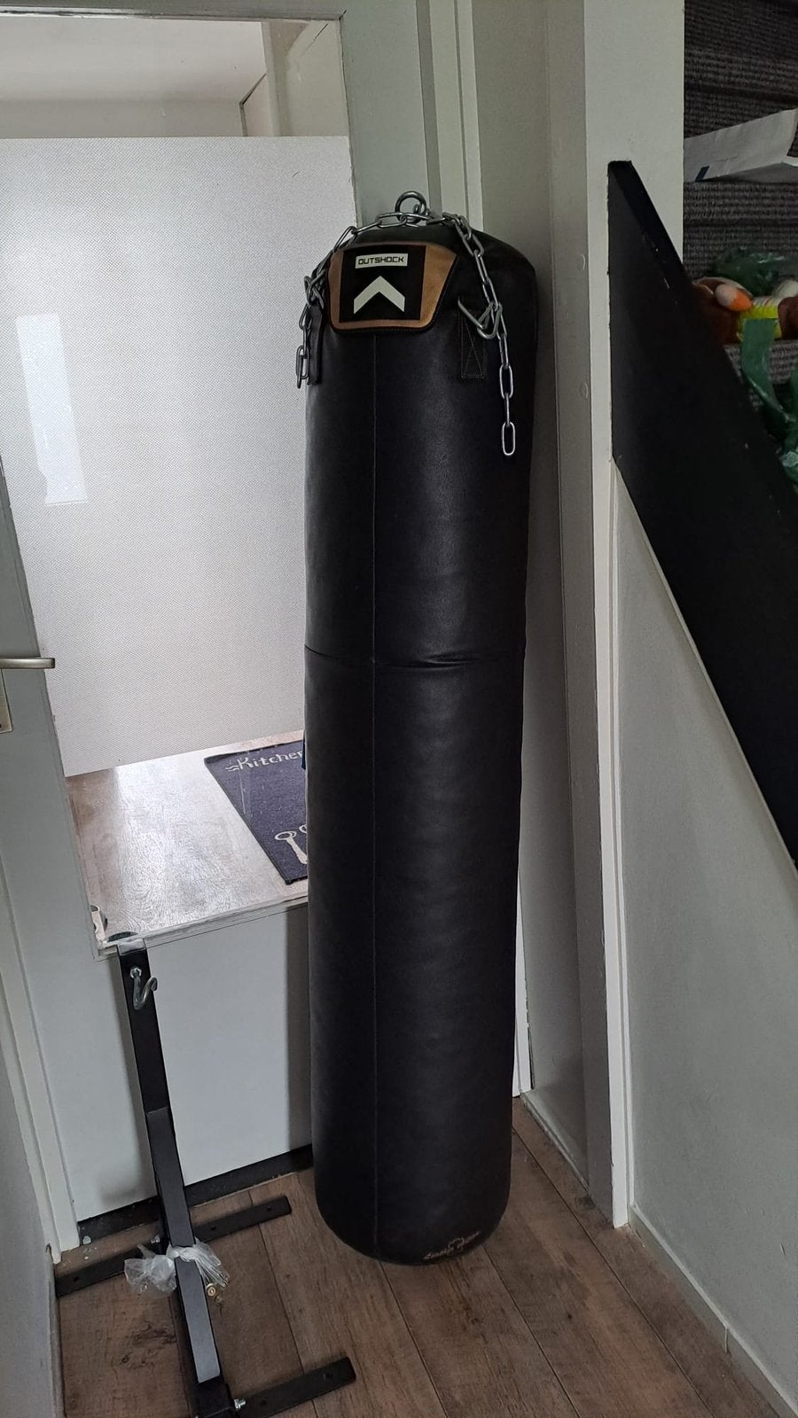 Bokszak 50kg + ophangbeugel, Sport en Fitness, Boksen, Ophalen, Zo goed als nieuw, Bokszak