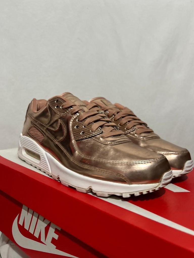 BIJNA NIEUW! Maat 43 - Nike Air Max 90 Metallic Rose Gold, Verzenden, Nike, Nike, Nike