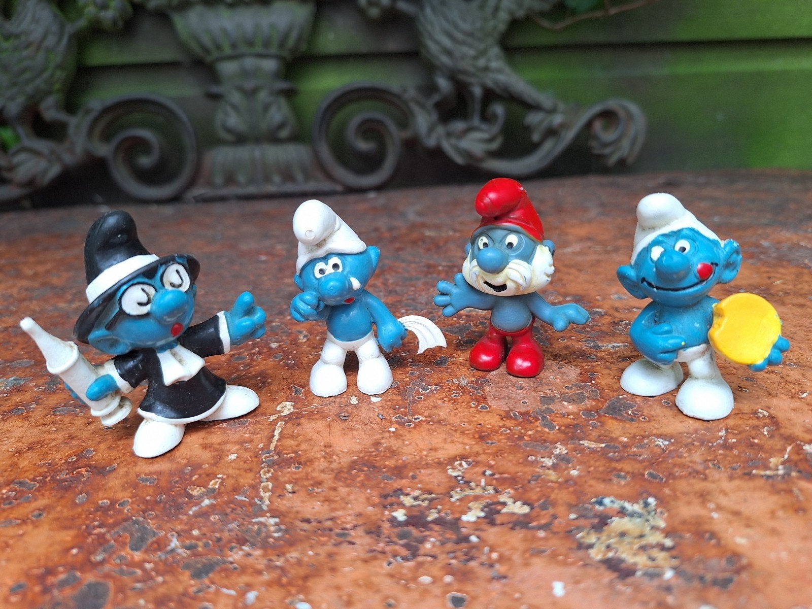 4 Verschillende Smurfen, Ophalen of Verzenden, Gebruikt, Verschillende Smurfen, Overige typen