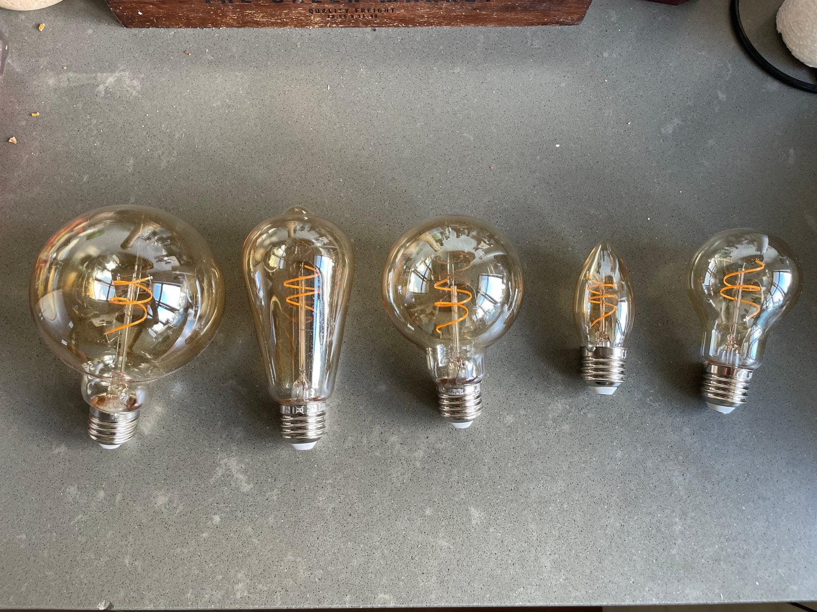 Dimbare led filament lampen E27, Huis en Inrichting, Lampen | Losse lampen, Ophalen of Verzenden, Zo goed als nieuw, E27 (groot)