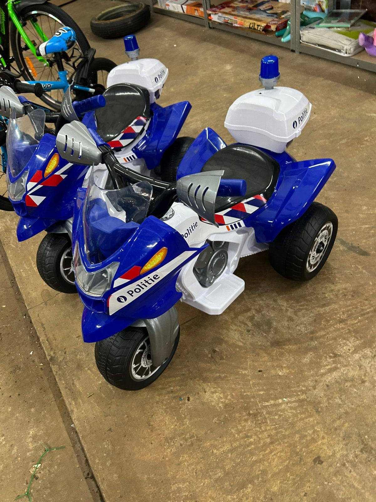TRIMOTO POLICE BELGE 6V. + GYRO PHARE, Zo goed als nieuw