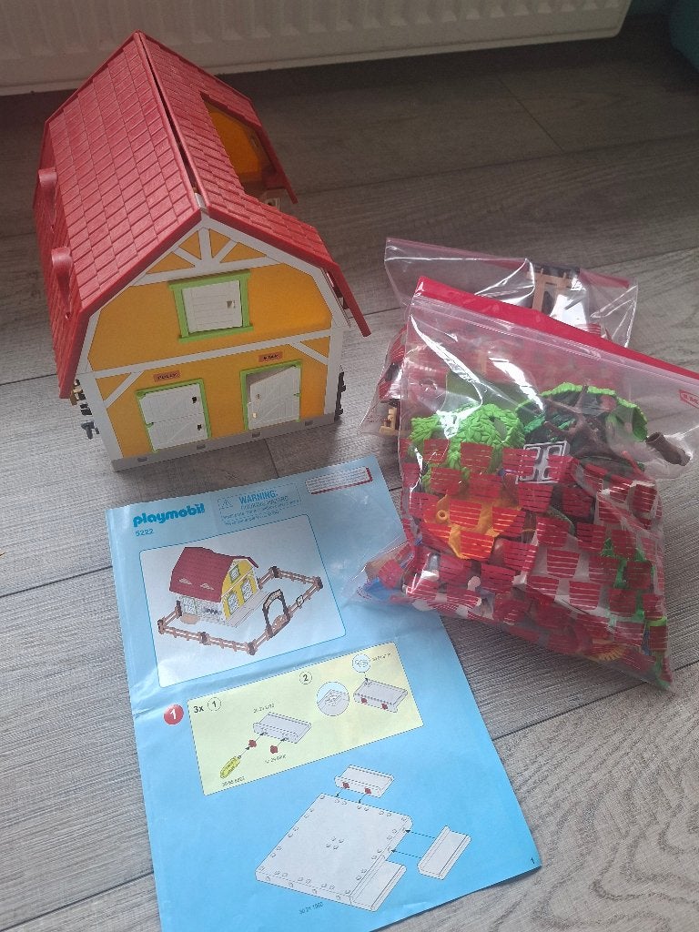 Playmobil boerderij, Ophalen of Verzenden, Zo goed als nieuw, Complete set, Gebouw