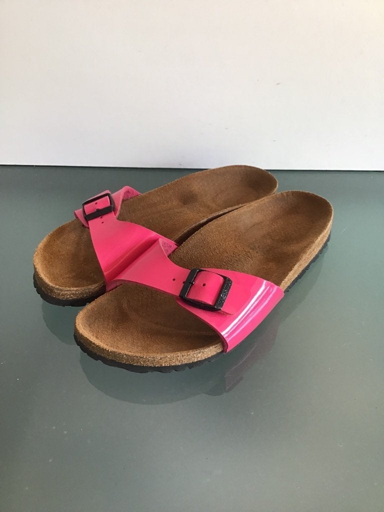 Birkenstock | 38 Madrid roze slippers | Gratis verzenden, Slippers, Verzenden, Zo goed als nieuw, Roze