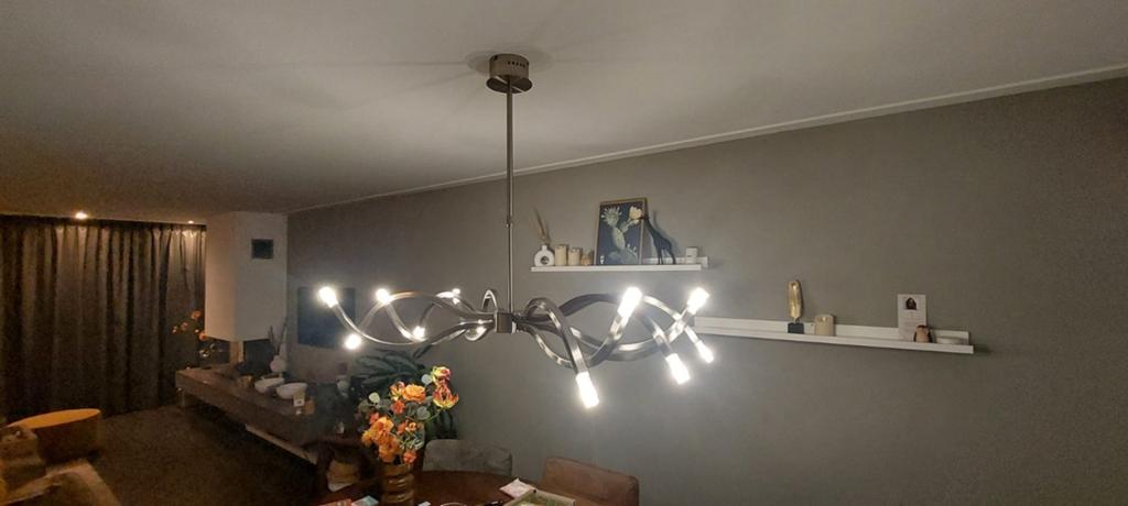 Speelse design hanglamp met dimbare LED - 120 cm breed, Ophalen
