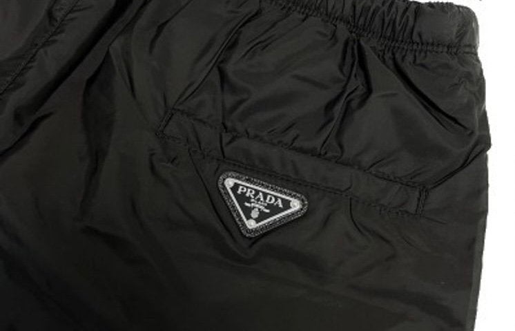 Prada zwembroek "Re-nylon Logo Swim Shirts" logo achterzak, Ophalen of Verzenden, Overige maten, Zwart