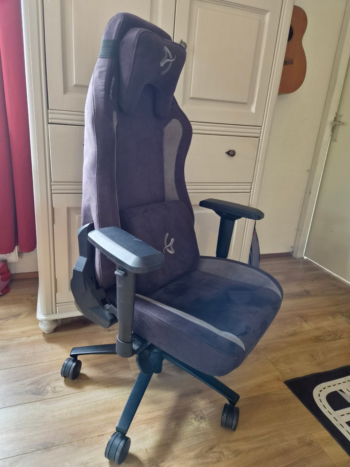 Arozzi Vernazza Soft Fabric Gamestoel Donkergrijs, Ophalen, Gaming bureaustoel, Zo goed als nieuw, Grijs