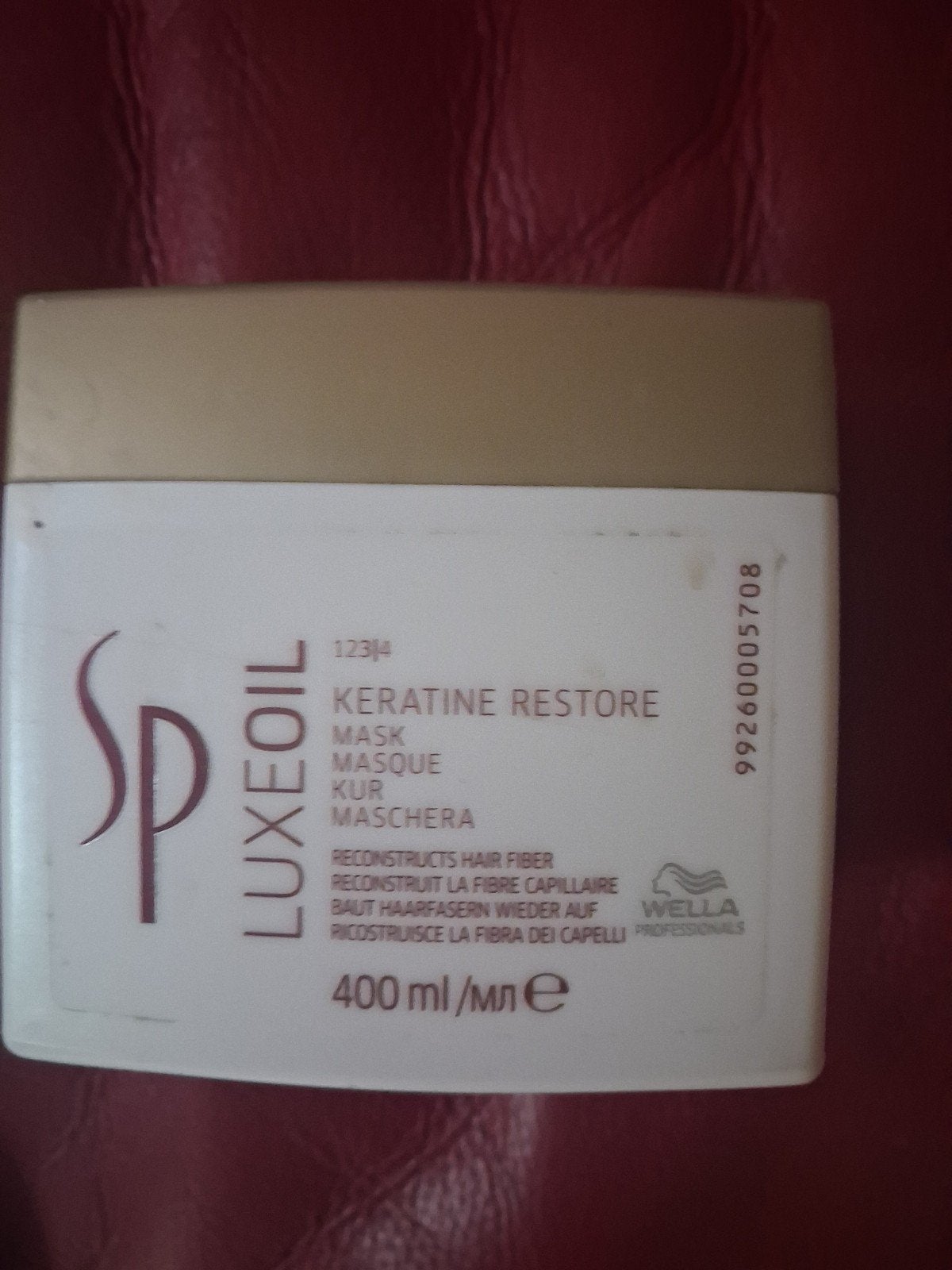 Wella SP Luxeoil Keratine Restore Masker 400ml, Ophalen of Verzenden