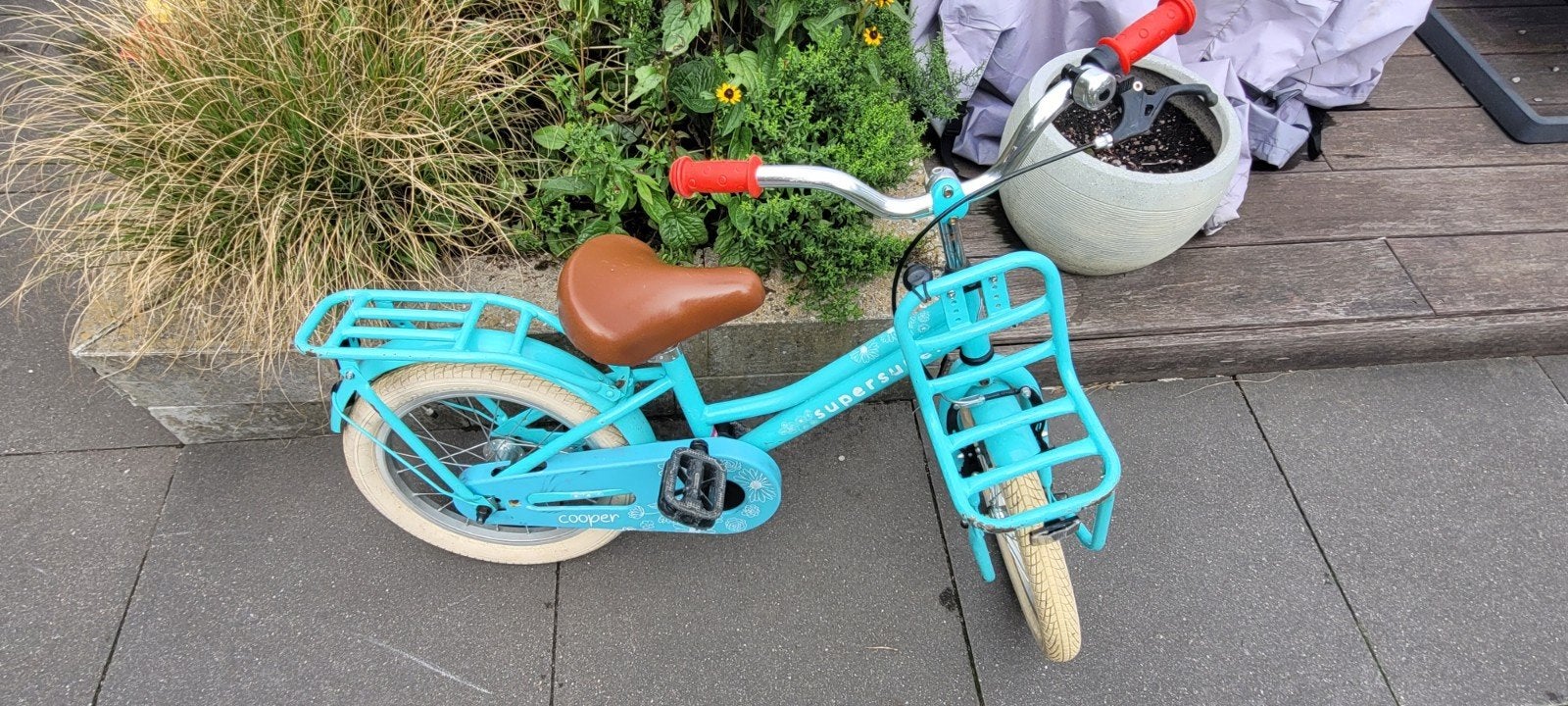 Kinderfiets, Ophalen, Terugtraprem, Zijwieltjes, SuperSuper Cooper