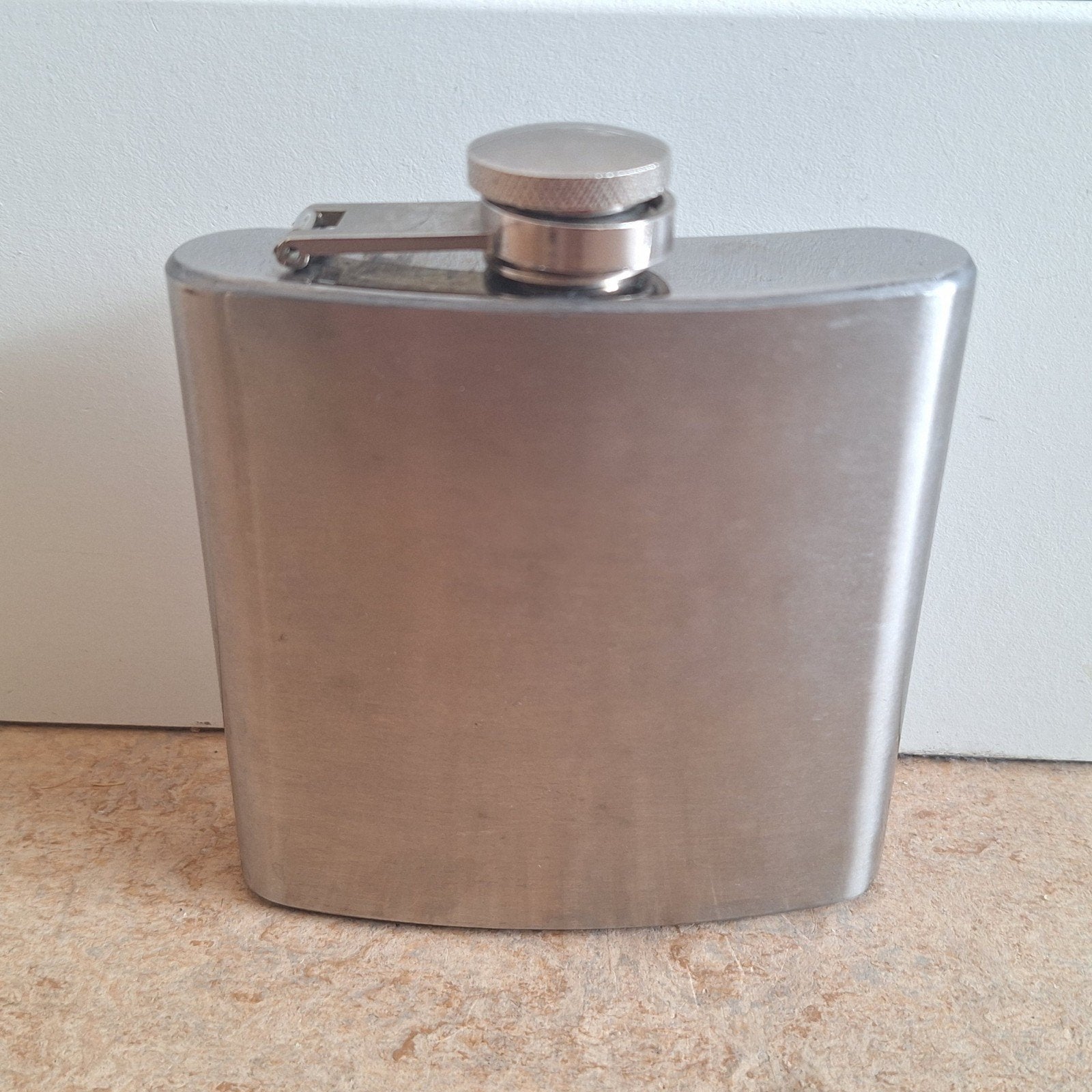 Roestvrijstalen heupfles - 180 ml, Zilver, Ophalen of Verzenden, Metaal, Overige merken