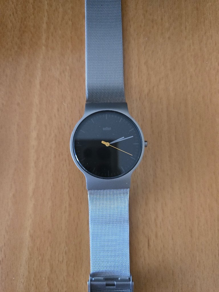 Braun heren horloge, Overige merken, Staal, Staal, Polshorloge