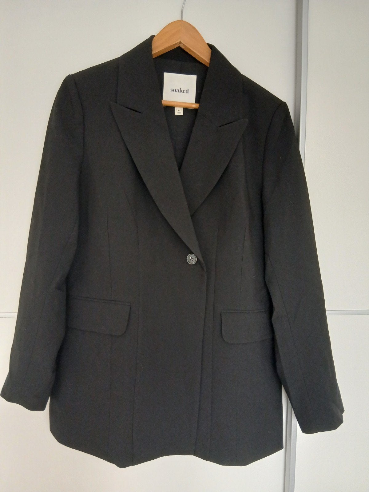 Zwarte Soaked blazer maat XL, Zwart, Maat 46/48 (XL) of groter, Ophalen of Verzenden, Zo goed als nieuw