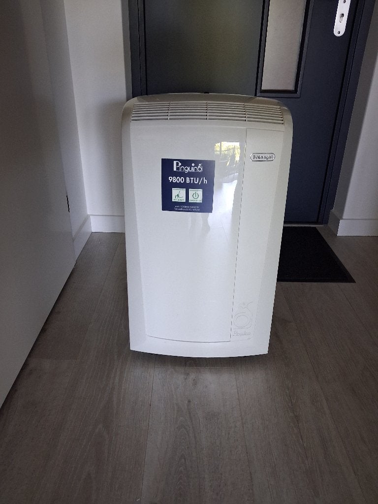 Airco Delonghi Pinquino 9800 BTU/h, Ophalen, Gebruikt, Timer, 3 snelheden of meer