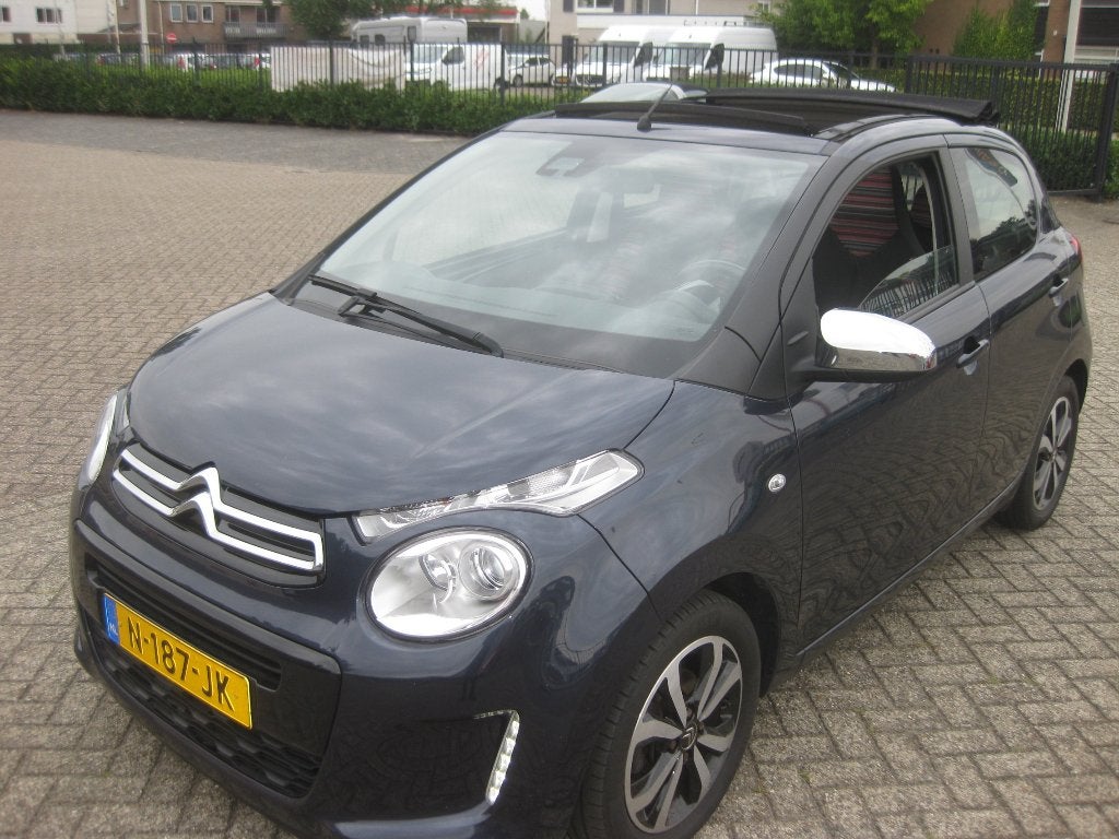 Citroën C1 1.2 VTI 82 5-DRS bj ;2017 , cabrio , camera, Auto's, Voorwielaandrijving, Stof, Zwart, 1199 cc