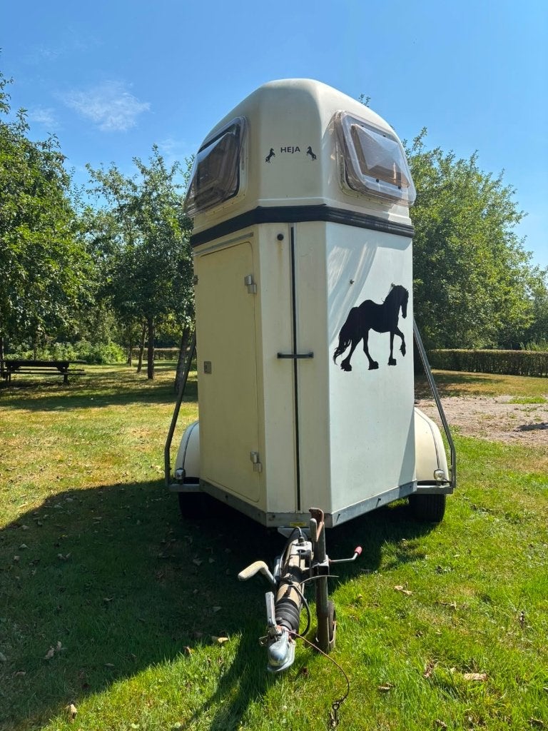 Paardentrailer, Ophalen of Verzenden, Gebruikt, Hout, 1½-paards trailer