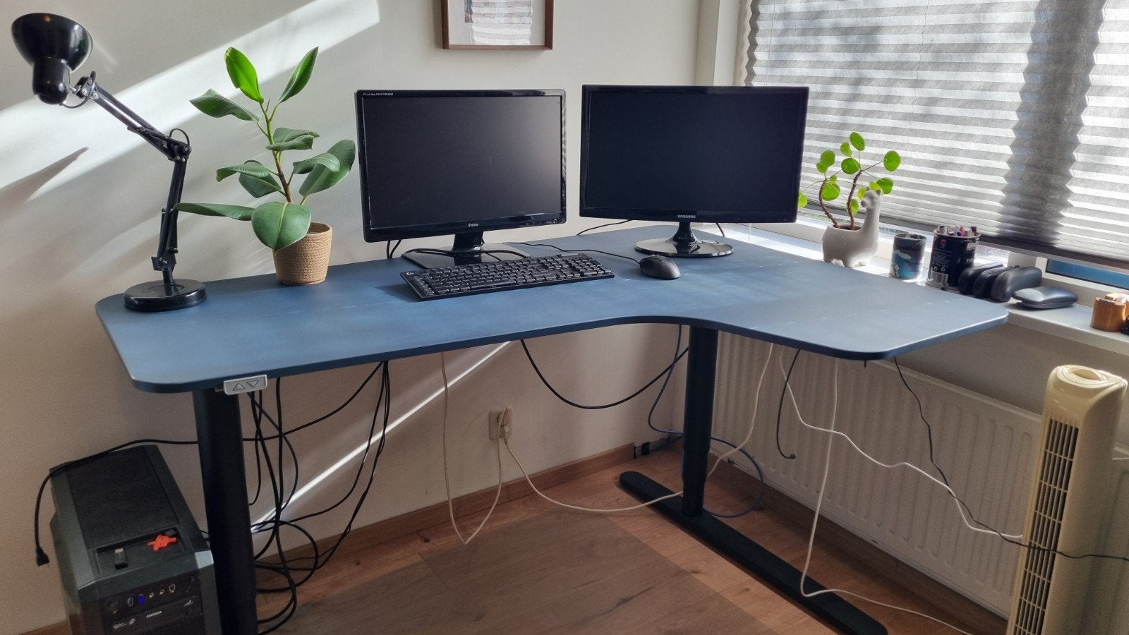 BEKANT elektrisch zit/sta bureau, Ophalen, Zit-sta bureau, Zo goed als nieuw, IKEA